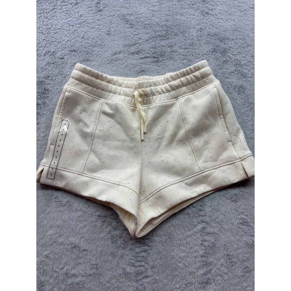DSG Girls Sport‎ Fleece Mid Rise Short Cream Speckled Size S 8 9